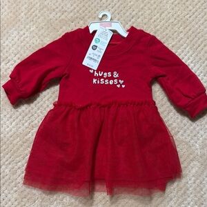 Carter's Red Long Sleeve Dress